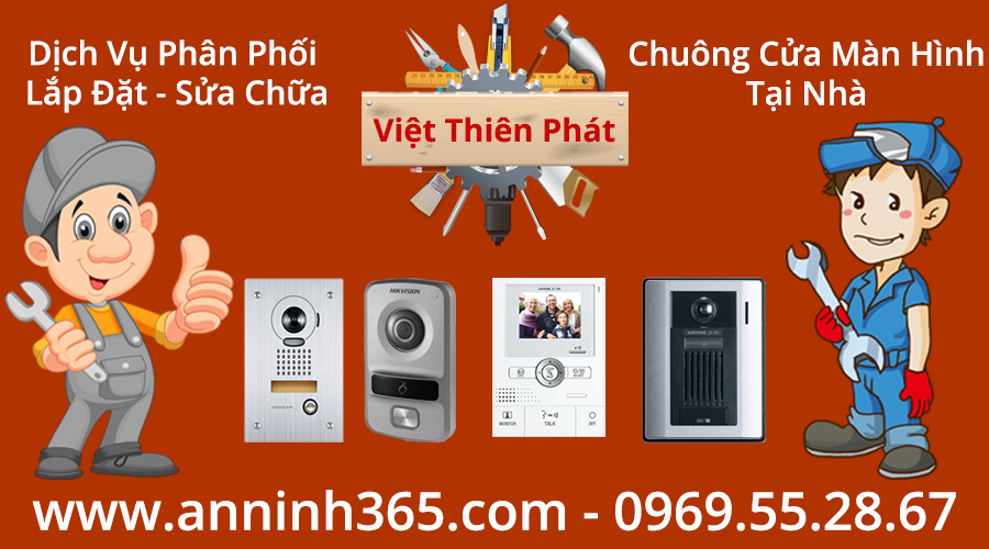 Lắp đặt chuông cửa có hình tại Trần Bình Trọng – Hoàn Kiếm