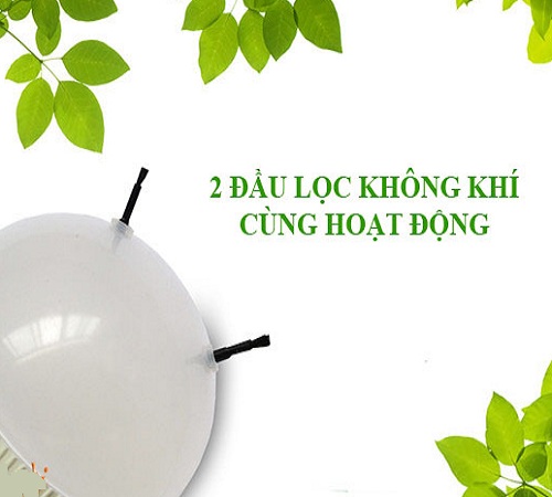 Đèn LED siêu tiết kiệm điện kiêm chức năng lọc, làm sạch không khí GREENLED-PURE