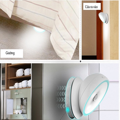 Đèn led đêm, đèn ngủ tự bật tắt, đế giữ nam châm xoay AHD-1703/C giá rẻ