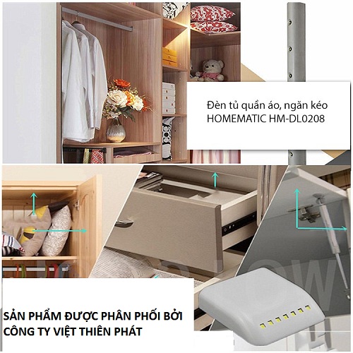Đèn tủ quần áo, ngăn kéo HOMEMATIC HM-DL0208