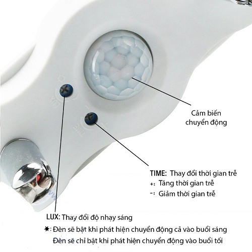 Đui đèn đôi cảm biến chuyển động hồng ngoại HM-LHPIR12