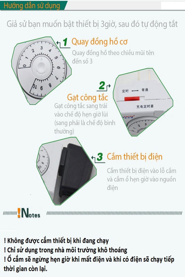 Ổ cắm hẹn giờ tắt đếm ngược Kerde TC-938