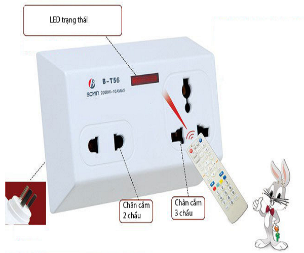 Ổ cắm điều khiển từ xa học lệnh hồng ngoại IR BOYIN B-T56