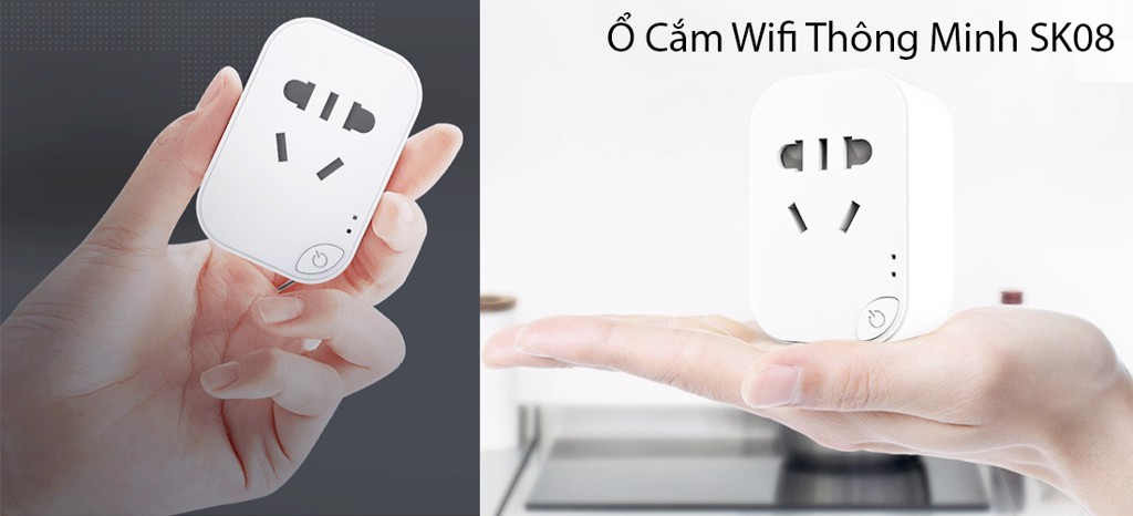 Địa chỉ bán Ổ CẮM WIFI THÔNG MINH SMARTZ SK08 giá rẻ