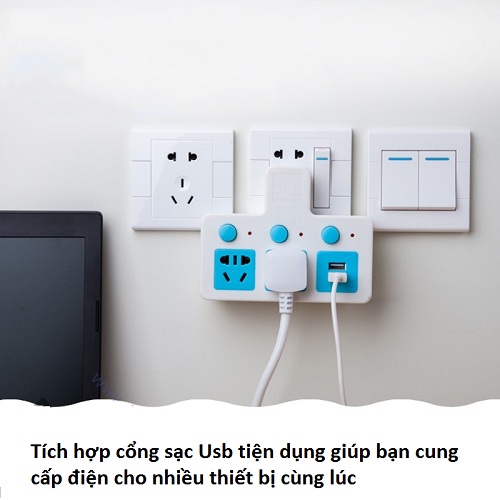 Ổ CẮM MỞ RỘNG USB TF-133U