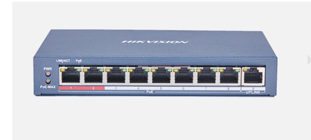 Đại lý phân phối Switch POE 8P HIKVISION DS-3E0109P-E(C) chính hãng