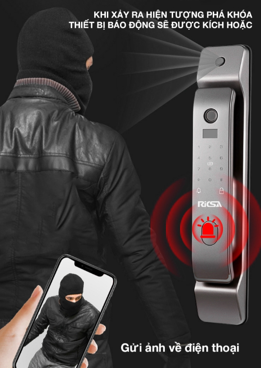 Khóa cửa điện tử RICSA P1000 - Được Phân Phối Tại An Ninh 365