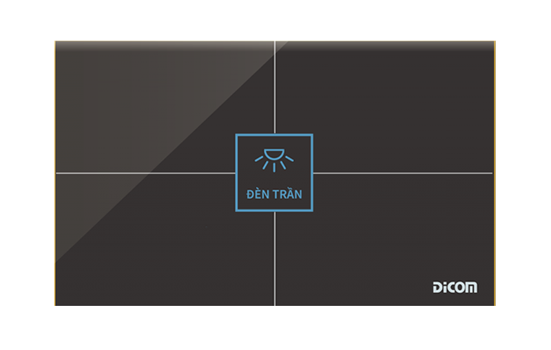 Bán CÔNG TẮC CẢM ỨNG DICOM HCN NGANG 1 NÚT giá rẻ