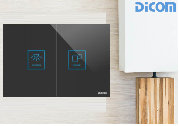 Địa chỉ bán CÔNG TẮC CẢM ỨNG DICOM HCN NGANG 2 NÚT giá rẻ