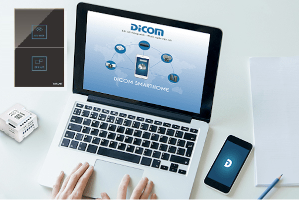 Địa chỉ bán CÔNG TẮC CẢM ỨNG DICOM HCN DỌC 2 NÚT giá rẻ