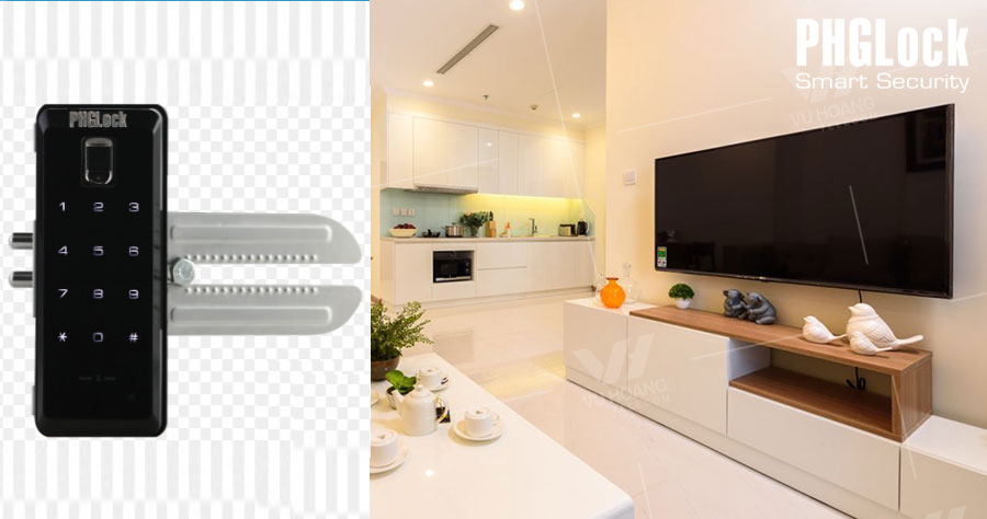 Phân phối KHÓA CỬA KÍNH, CỬA LÙA VÂN TAY PHGLOCK FG9390