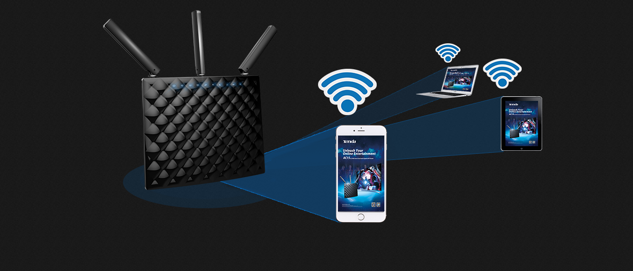 Bán Bộ phát sóng Wifi Tenda AC15 chính hãng