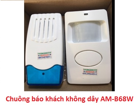 địa chỉ bán CHUÔNG BÁO KHÁCH KHÔNG DÂY AM-B68W giá rẻ