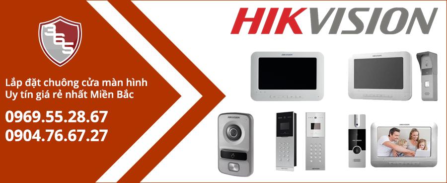 Phân phối - lắp đặt chuông cửa có hình Hikvision giá rẻ taị Hàng Rươi