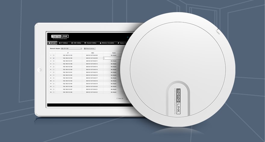 Đại lý phân phối Thiết Bị Phát Wifi Ốp Trần TotoLink CA1200 chính hãng