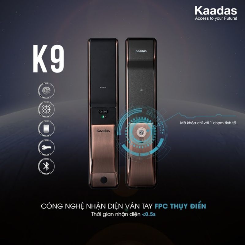 Mẫu khóa điện tử KAADAS K9