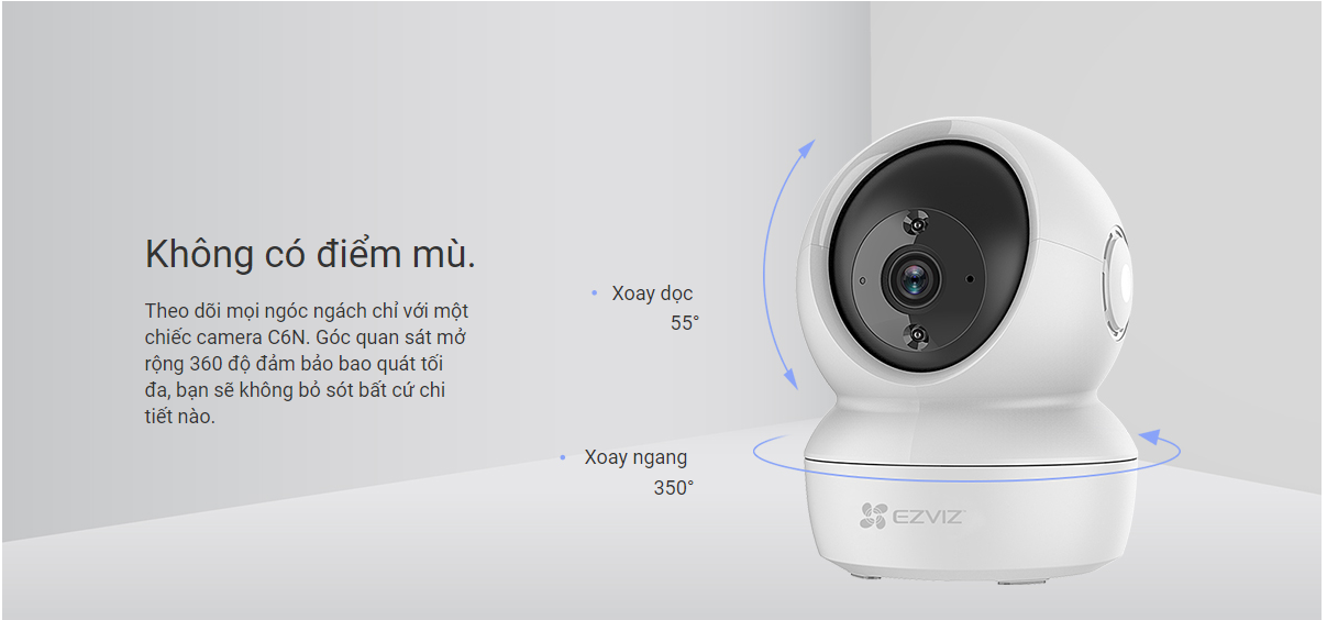 Dòng sản phẩm Camera C6N 4MP Eziviz không điểm mù