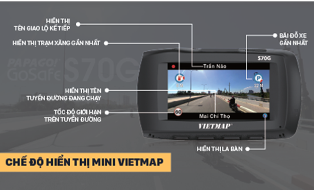 VIETMAP PAPAGO! GoSafe GS70G