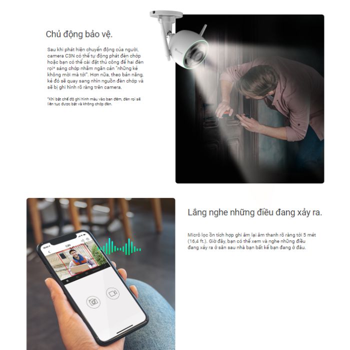 Mua ban - lap dat - sua chua Camera EZVIZ C3N 2MP - H.265 tai Ha Noi