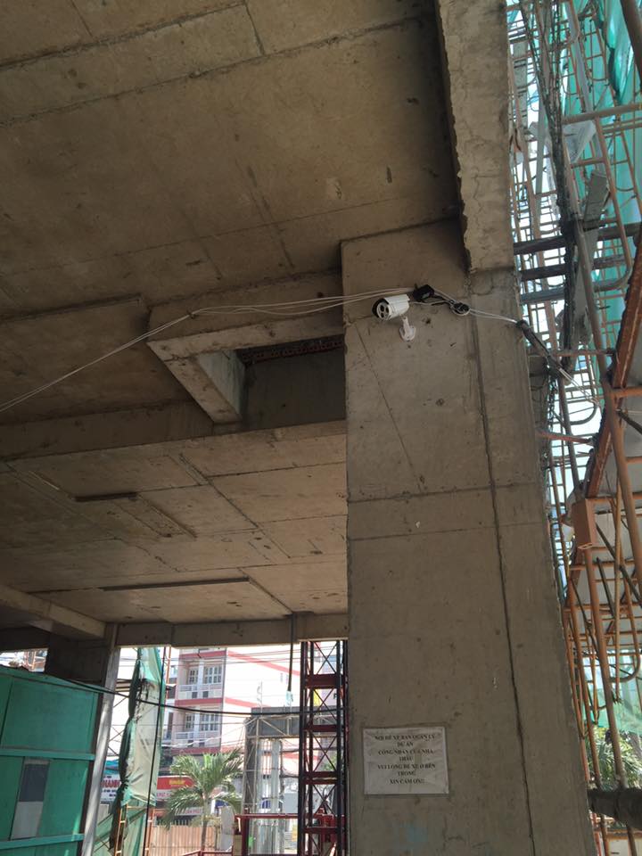 camera an ninh cho công trình đang thi công xây dựng