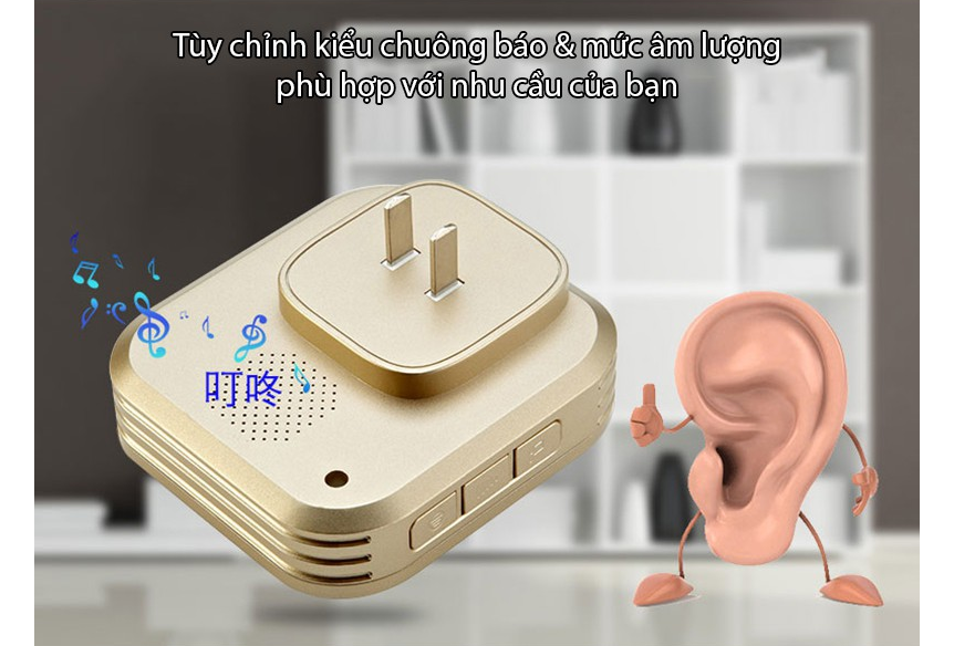 Nơi bán CHUÔNG KHÔNG DÂY, KHÔNG DÙNG PIN NÚT BẤM TO YIROKA DQ-688 giá rẻ