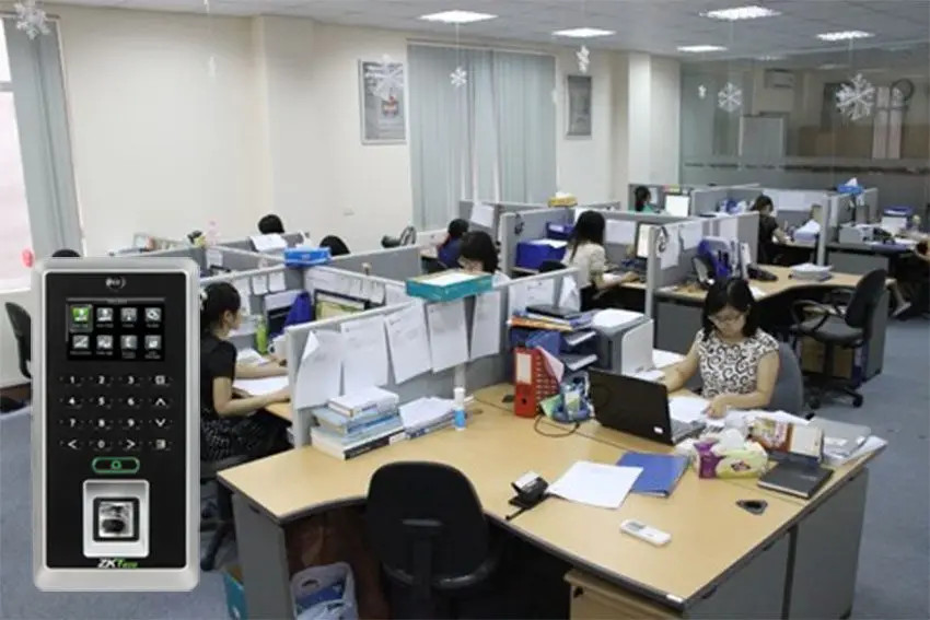 đại lý phân phối MÁY CHẤM CÔNG KIỂM SOÁT CỬA VÀO RA ZKTECO F21 LITE,