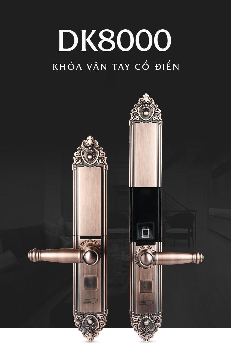Khóa vân tay cao cấp 5ASYSTEMS DK8000 chính hãng