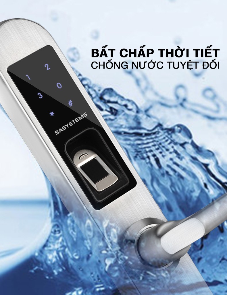  địa chỉ bán KHOÁ CỬA VÂN TAY 5ASYSTEMS 5A 3000 SBS PLUS giá rẻ