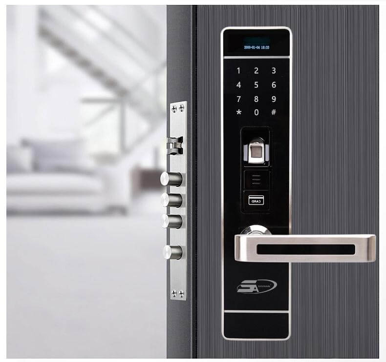 Bán KHOÁ CỬA VÂN TAY 5ASYSTEMS 5A 7800 PLUS SILVER giá rẻ