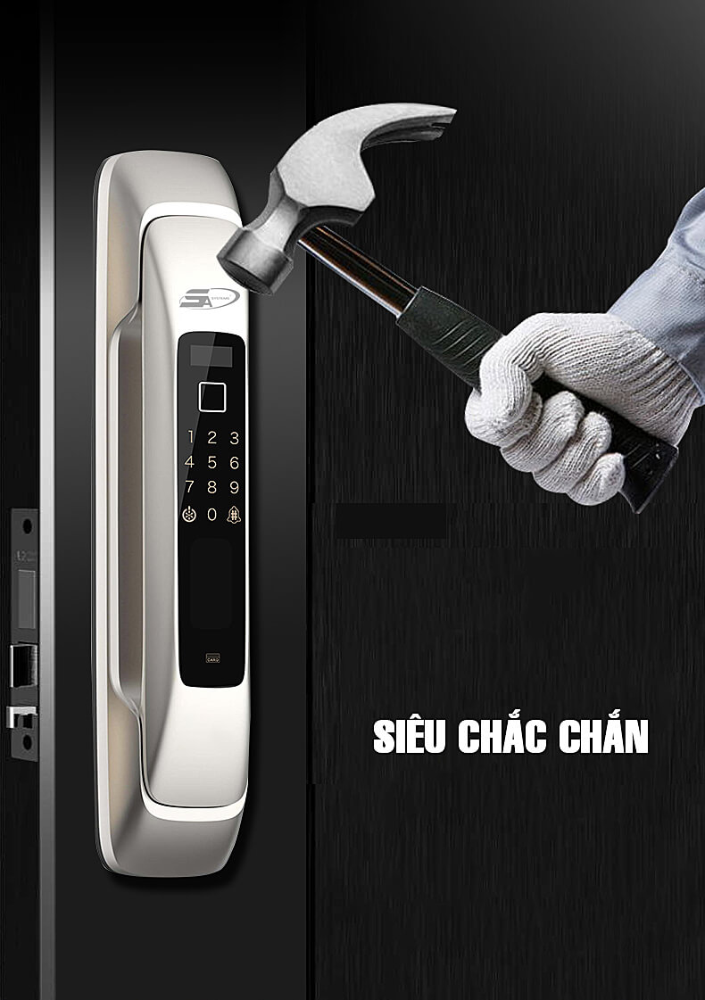 phân phối KHOÁ CỬA VÂN TAY 5ASYSTEMS 5A SK8000