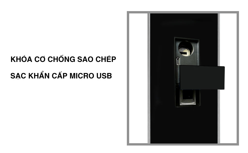 đại lý phân phối KHOÁ CỬA VÂN TAY 5ASYSTEMS 5A TS7000