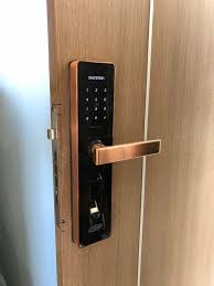 Khoá cửa vân tay 5ASYSTEMS 5A TS7000 Plus ĐỒNG - Được Phân Phối Tại An Ninh 365