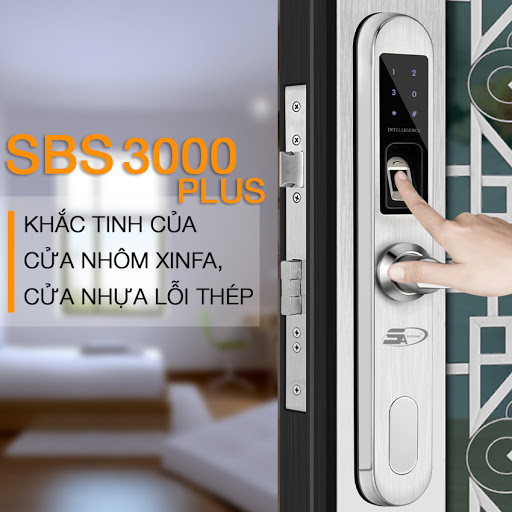 Khoá cửa vân tay 5ASYSTEMS 5A SBS3000 Plus - Được Phân Phối Tại An Ninh 365