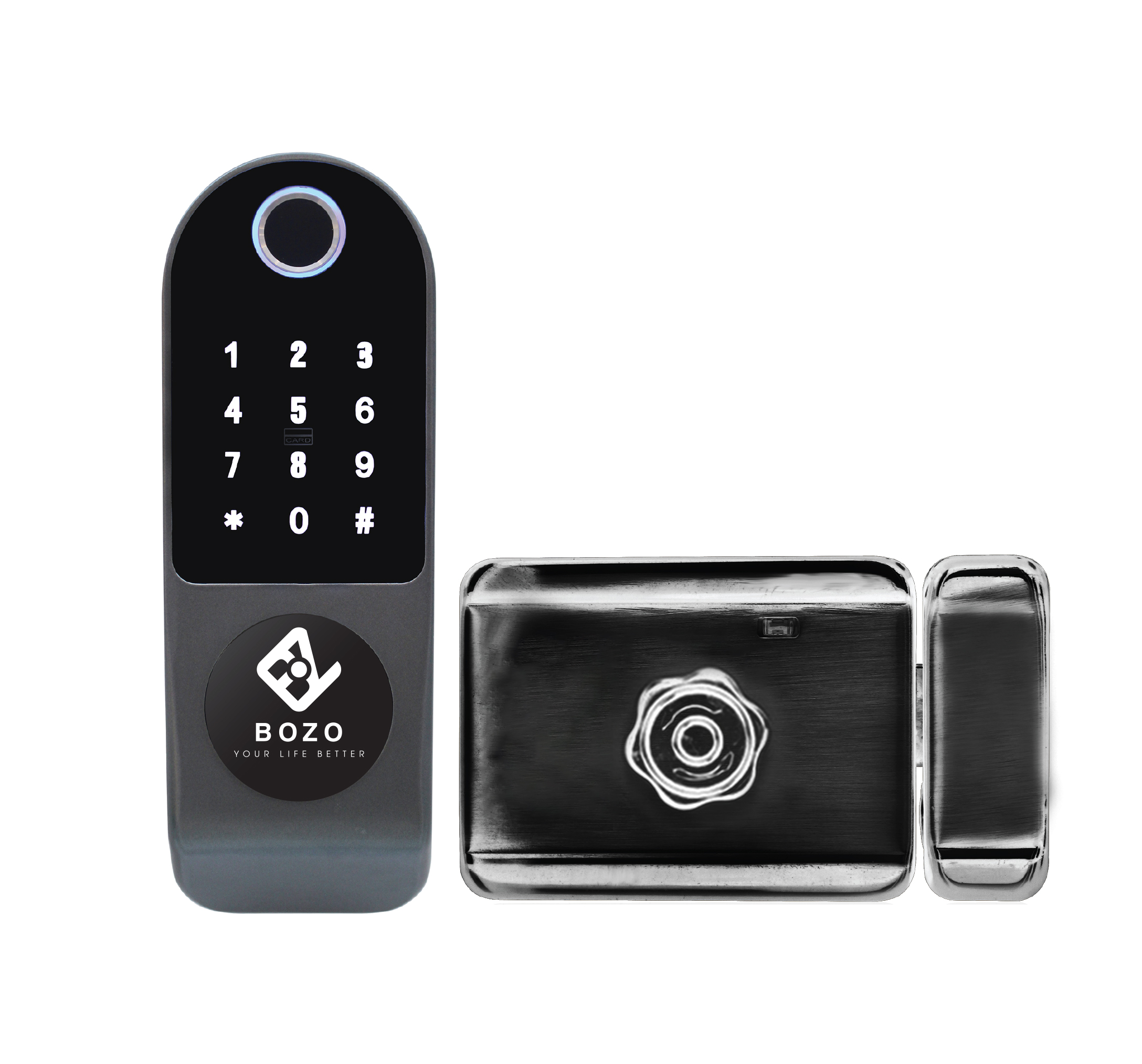Phân phối Khóa cổng vân tay 1 mặt BOZO 221 Plus