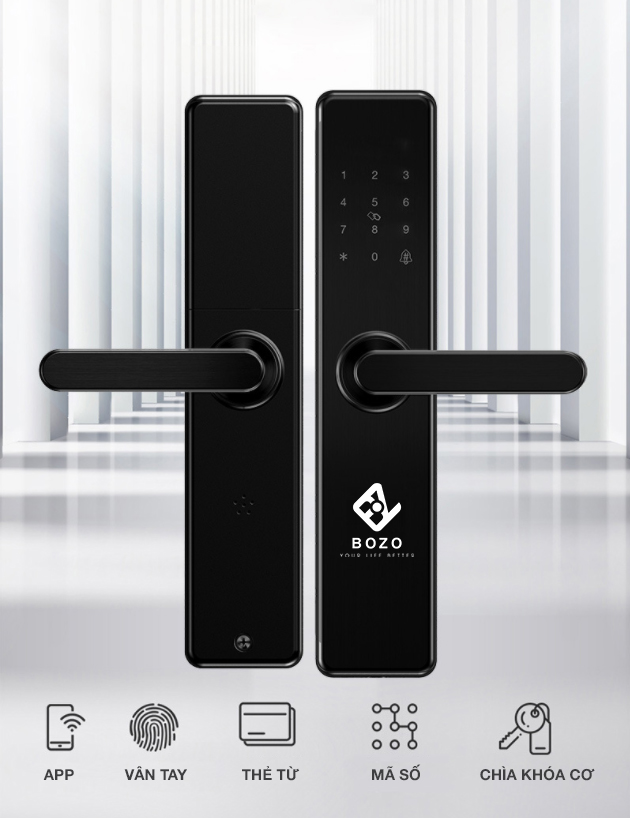 Mua bán khóa cửa gỗ vân tay Bozo J301 Plus