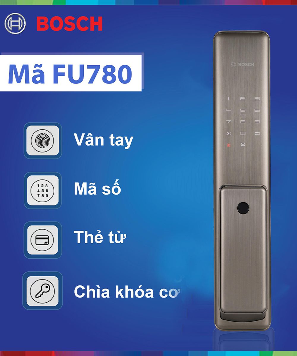 Dịch vụ lắp đặt khóa điện tử Bosch FU780 tại Hà Nội