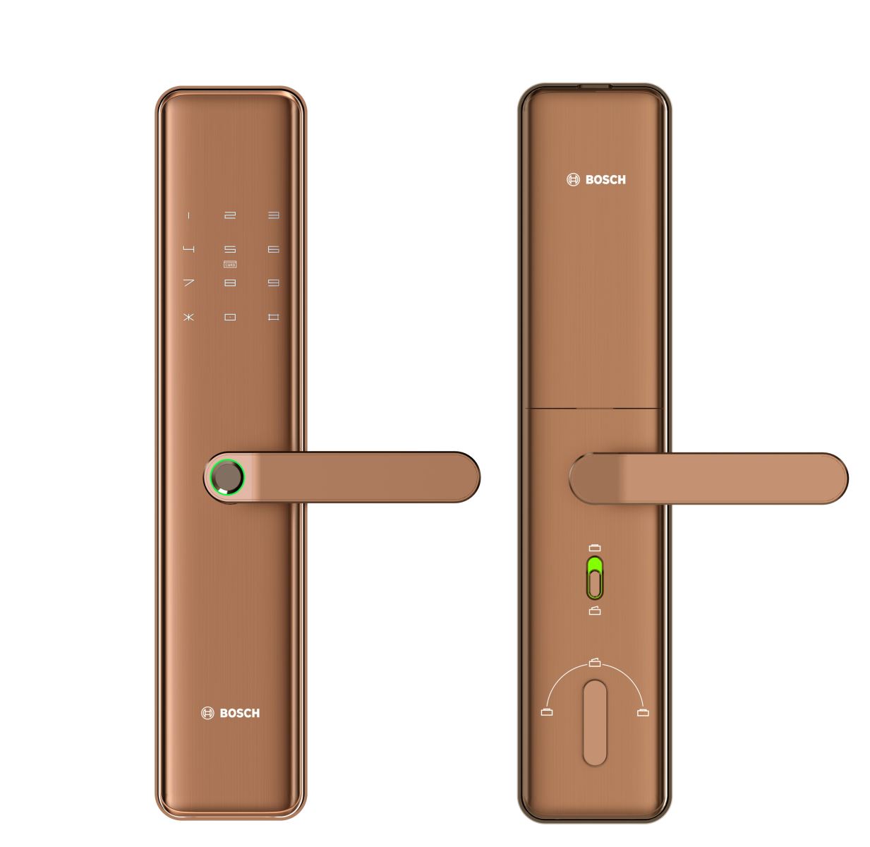 Bán khóa cửa điện tử thông minh Bosch ID40PK màu vàng đồng tại Hà Nội