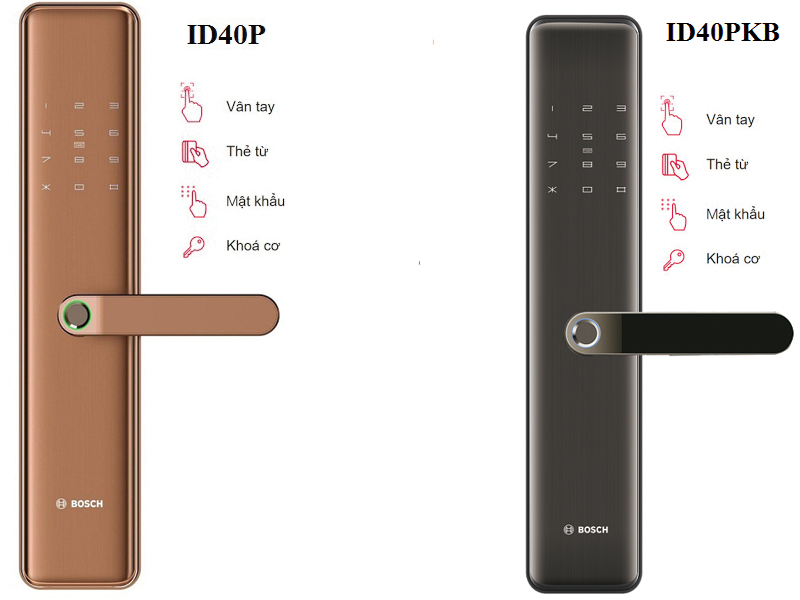 Dịch vụ lắp đặt khóa cửa điện tử Bosch ID40PK tại Hà Nội