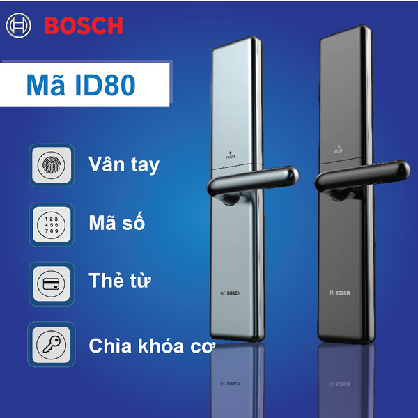 tính năng nổi bật của sản phẩm Khóa cửa điện tử Bosch ID80