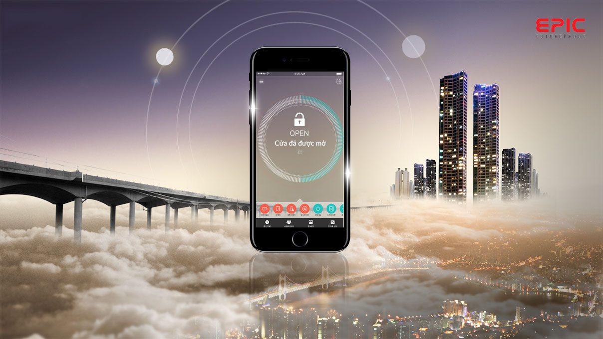 Lắp đặt Khóa điện tử Epic EF P8800K