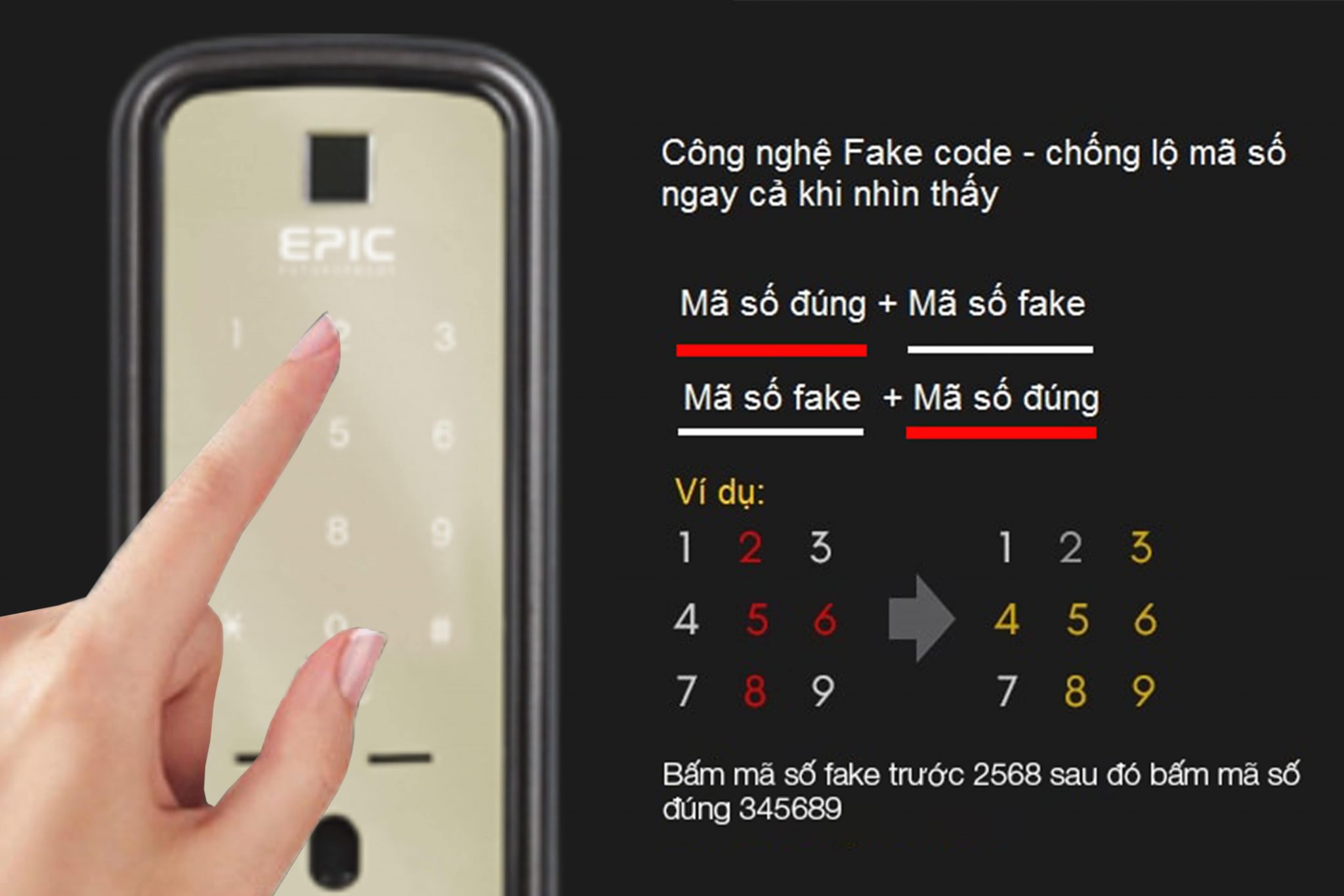 Sửa chữa Khóa cửa điện tử Epic ES F7000K