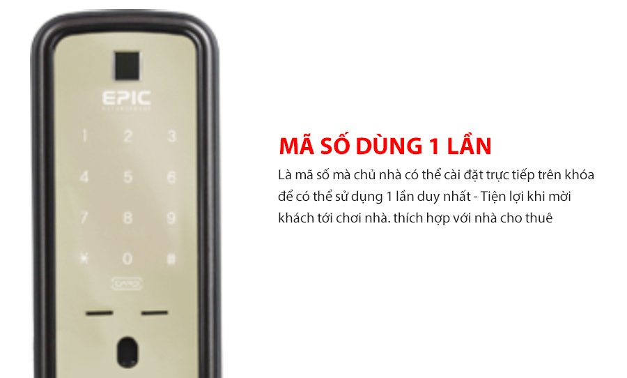Tính năng Khóa cửa điện tử Epic ES F7000K