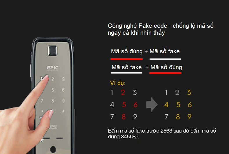 Dịch vụ sửa chữa Khóa cửa điện tử Epic ES F9000K