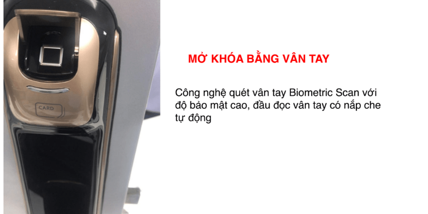 Lắp đặt Khóa cửa điện tử Epic ES P9100K mở khóa vân tay 
