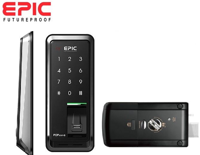 Lắp đặt Khóa cửa điện tử Epic Popscan M (Chốt thẳng)