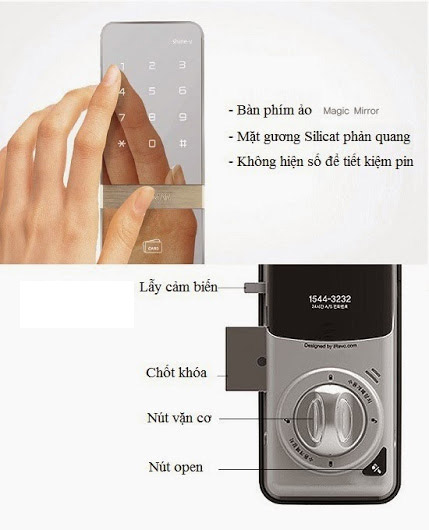 Bán khóa cửa kính Gateman shine 2 way