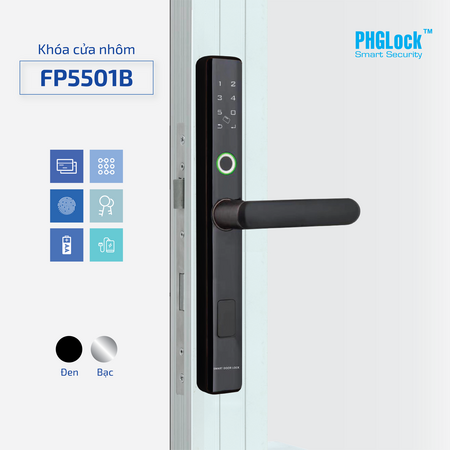 lắp đặt Khóa cửa vân tay PHGLOCK FP5501 chuyên nghiệp
