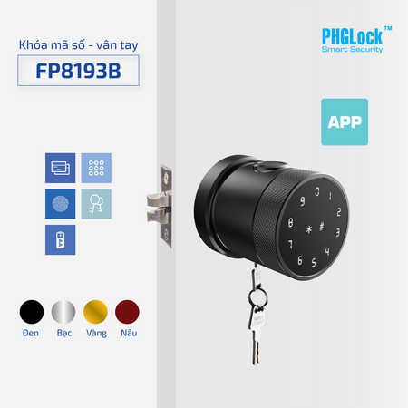 Lắp đặt Khóa cửa vân tay PHGLOCK FP8193 uy tín giá rẻ