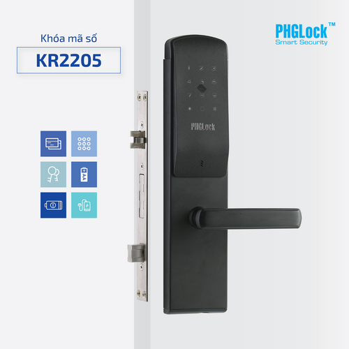 Khóa cửa điện tử PHGLock KR2205 chính hãng