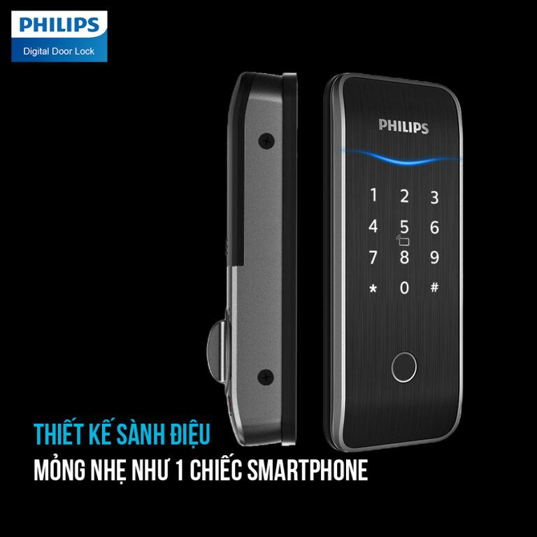 Khóa cửa vân tay Philips 5100-5H - Được Phân Phối Tại An Ninh 365
